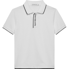 CALVIN KLEIN μπλούζα polo IB0IB02071-YAF λευκή