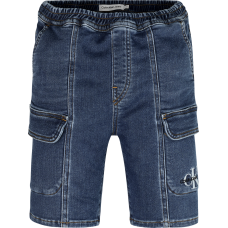 CALVIN KLEIN βερμούδα cargo τζιν IB0IB02098-1A4 μπλε