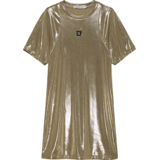 CALVIN KLEIN φόρεμα IG0IG02323-TCY χρυσό μεταλλικό