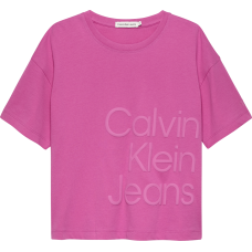 CALVIN KLEIN μπλούζαPuff Hero Logo IG0IG02346-TO5 φούξια
