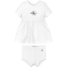 CALVIN KLEIN φόρεμα IN0IN00172-YAF λευκό