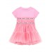 GUESS φόρεμα με τούλι K4RK10K6YW0-A60U ροζ