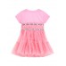 GUESS φόρεμα με τούλι K4RK10K6YW0-A60U ροζ
