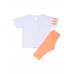 SPRINT σετ μπλούζα με κολάν 241-2032-100 λευκό