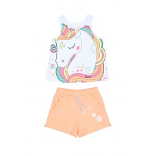 SPRINT σετ μπλούζα με σορτς 241-2033-100 λευκό