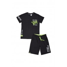 SPRINT σετ μπλούζα με σορτς 241-3011-200 μαύρο