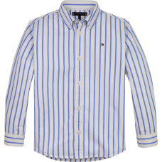 TOMMY HILFIGER πουκάμισο KB0KB08900-C30 ριγέ γαλάζιο