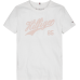 TOMMY HILFIGER μπλούζα KG0KG07718-YBR λευκή