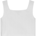 TOMMY HILFIGER μπλούζα monotype rib knit top  KG0KG07909-YBR λευκή