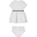 TOMMY HILFIGER φόρεμα βρεφικό κορίτσι KN0KN01801-YBR λευκό