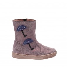 Amica Μπότα δερμάτινη 1621-λιλά