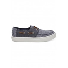 TOMS Culver Navy Slub Chambray/Denim 10011527 μπλε πάνινο