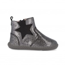 GARVALIN μποτάκι παιδικό κορίτσι 251307-A054 μαύρο